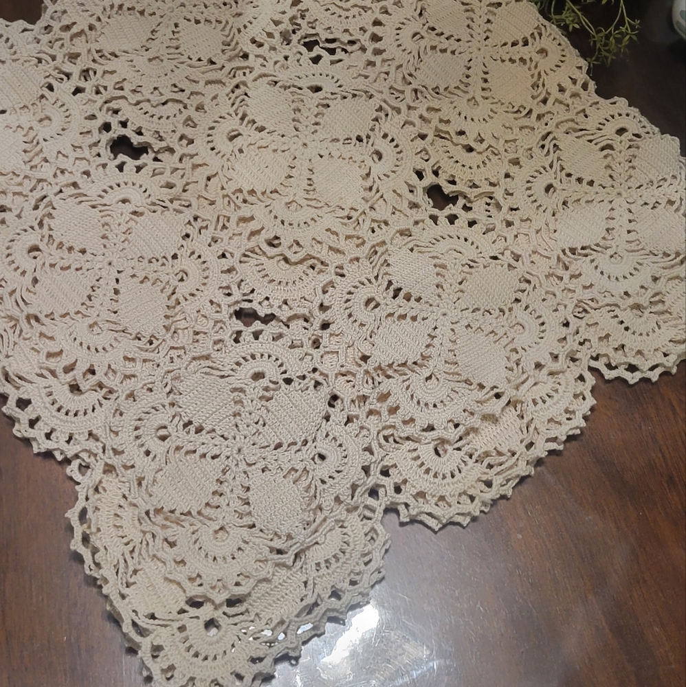 Handmade Crocheting Table - Picture 2 of 4